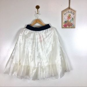 Love Culture white shimmery tulle skirt Large